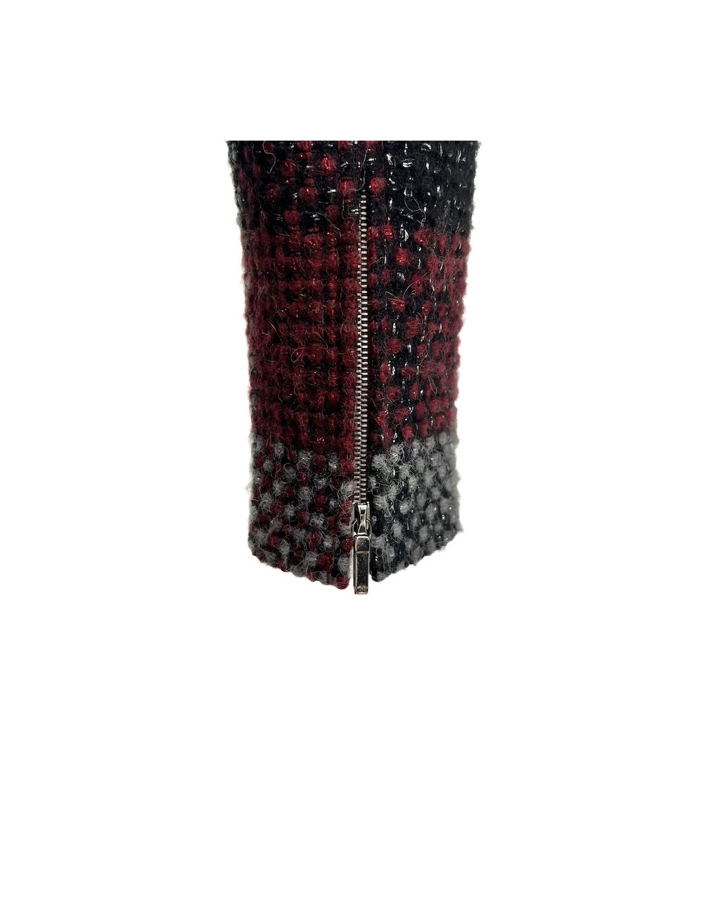 Veste CHANEL T38 en tweed à carreaux