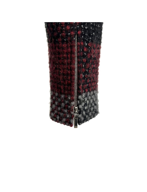Veste CHANEL T38 en tweed à carreaux