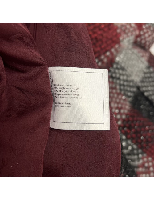 Veste CHANEL T38 en tweed à carreaux