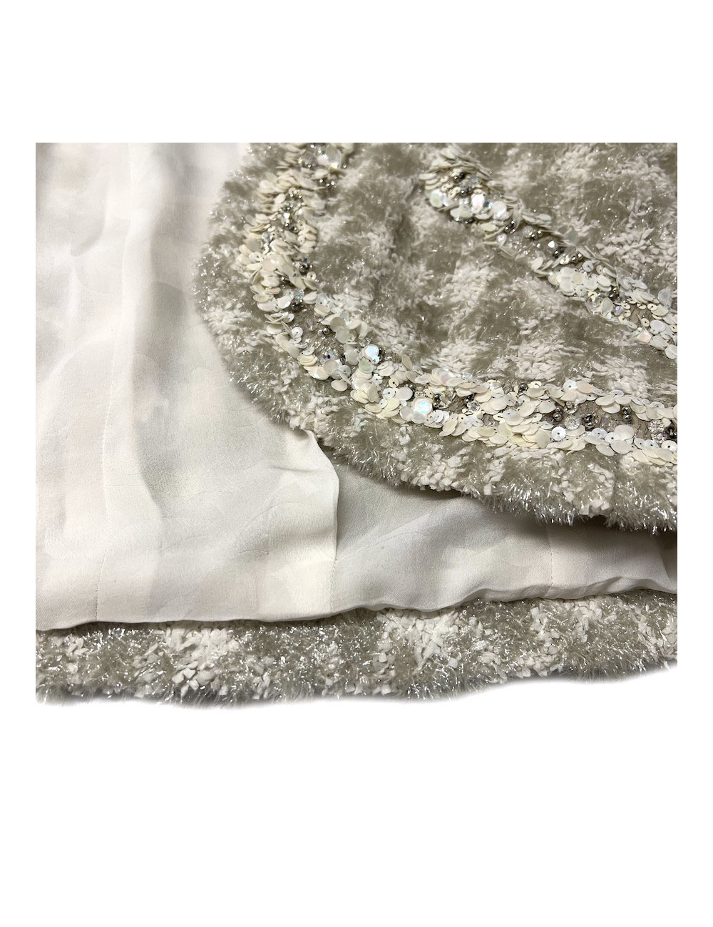 Robe T 38 CHANEL laine imprimé géométrique
