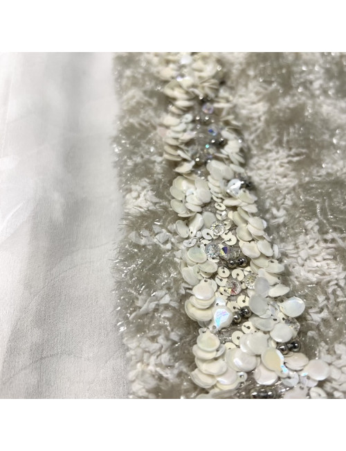 Robe T 38 CHANEL laine imprimé géométrique
