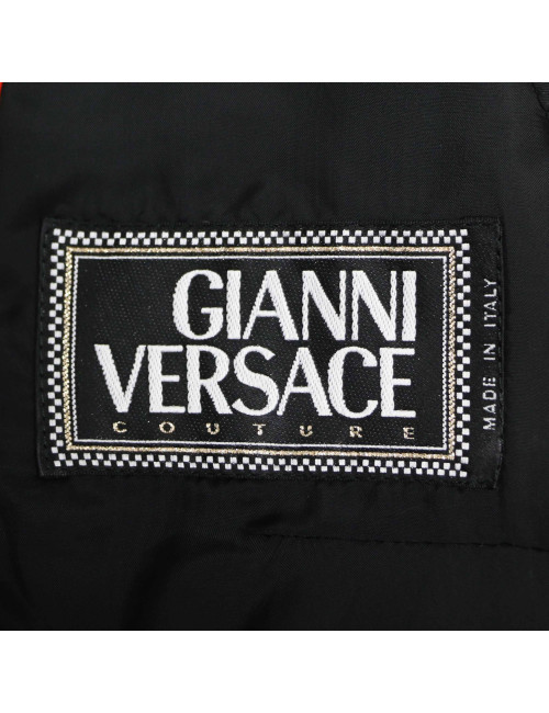 Robe pull T 38 CHANEL laine noire et blanche imprimé géométrique