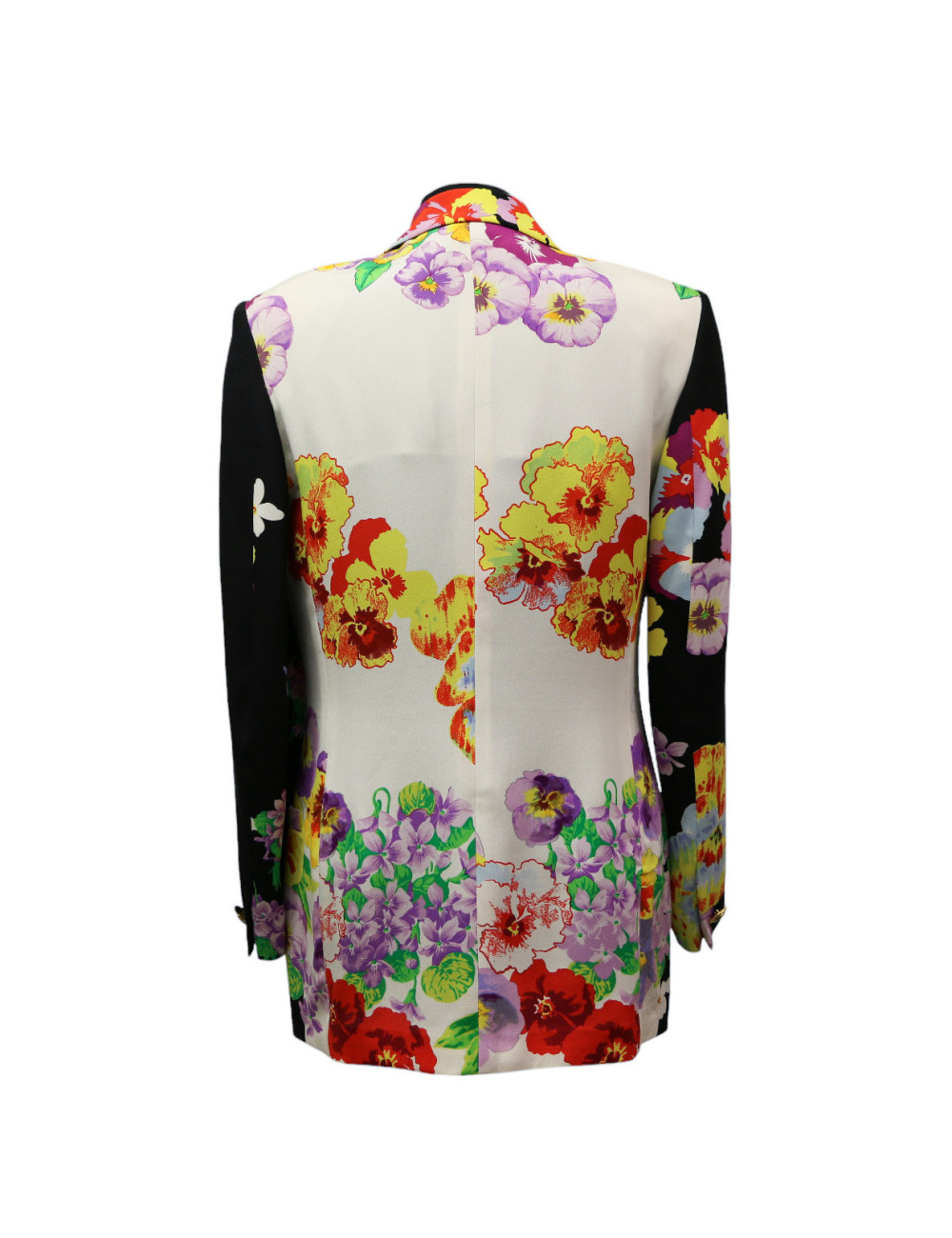 Robe pull T 38 CHANEL laine noire et blanche imprimé géométrique