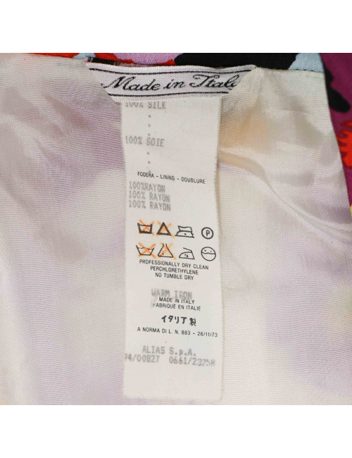 Robe pull T 38 CHANEL laine noire et blanche imprimé géométrique