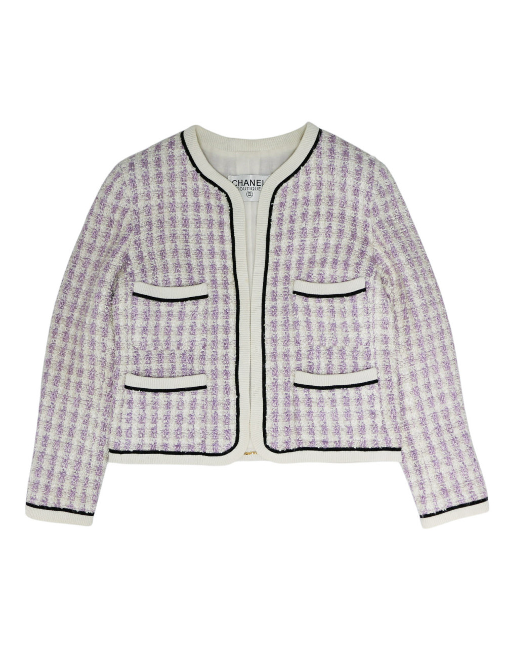 Robe T 38 CHANEL laine imprimé géométrique
