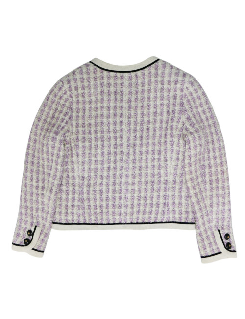 Robe T 38 CHANEL laine imprimé géométrique
