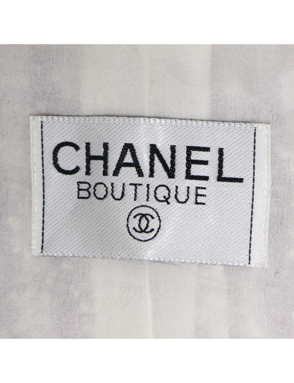 Robe T 38 CHANEL laine imprimé géométrique
