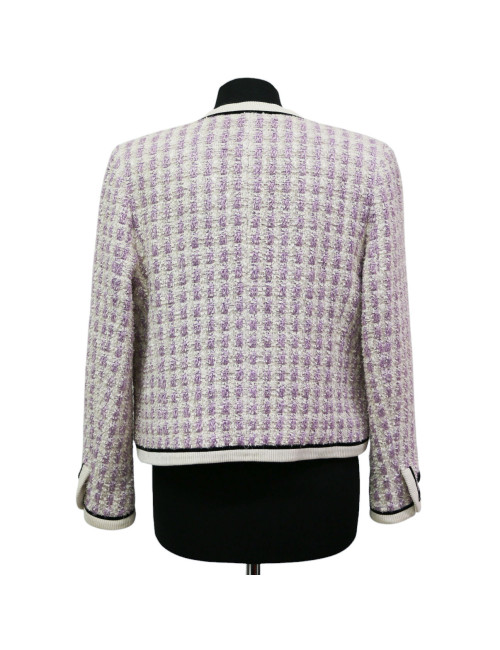 Robe T 38 CHANEL laine imprimé géométrique
