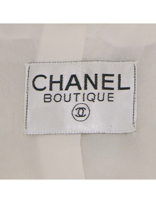 Robe T 38 CHANEL laine imprimé géométrique

