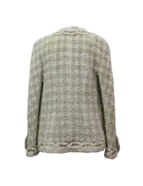 Robe T 38 CHANEL laine imprimé géométrique
