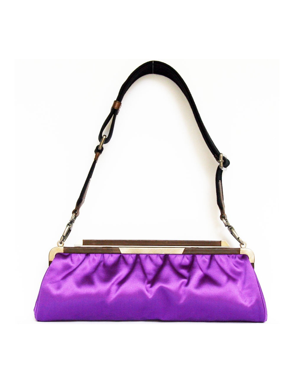 Pochette MARNI en satin violet