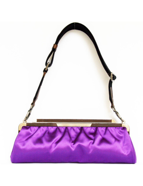 Pochette MARNI en satin violet