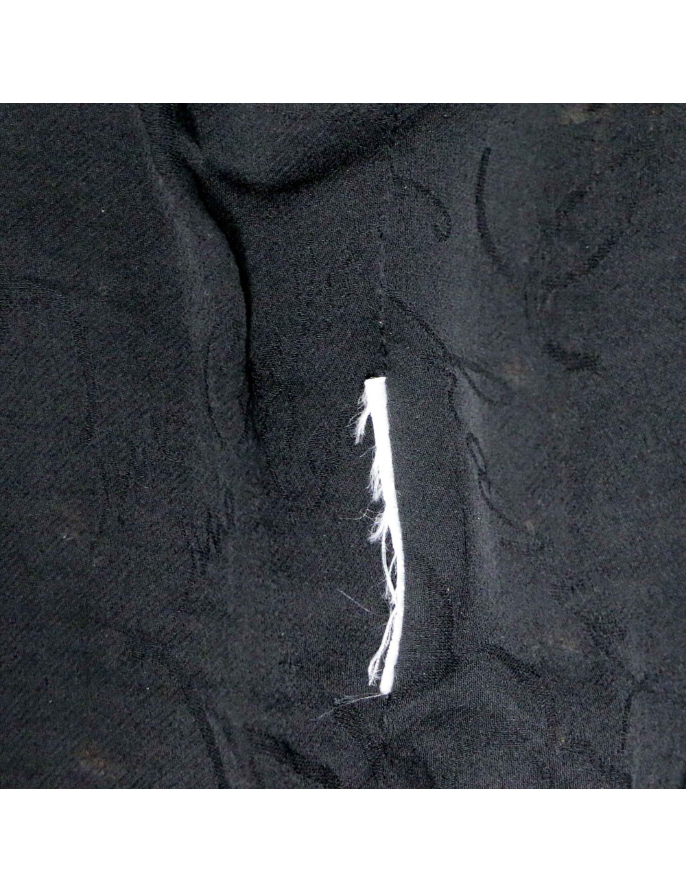 Veste courte tweed noir et ambre CHANEL t36