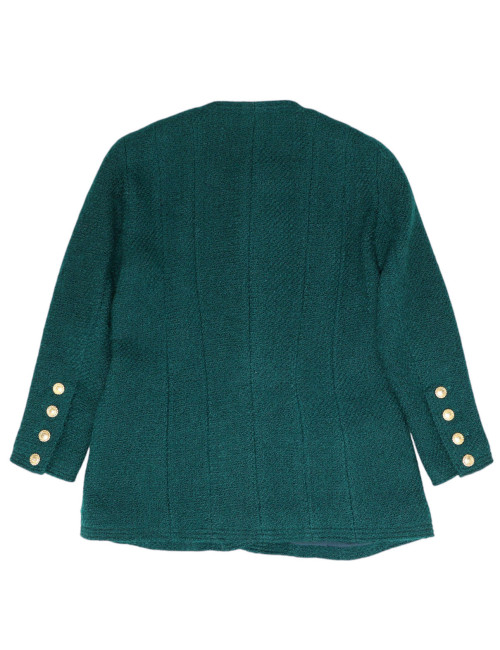 Veste CHANEL verte tweed