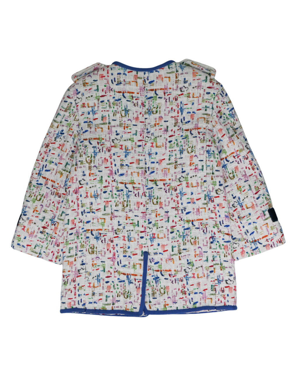 Veste CHANEL tweed blanc 38 