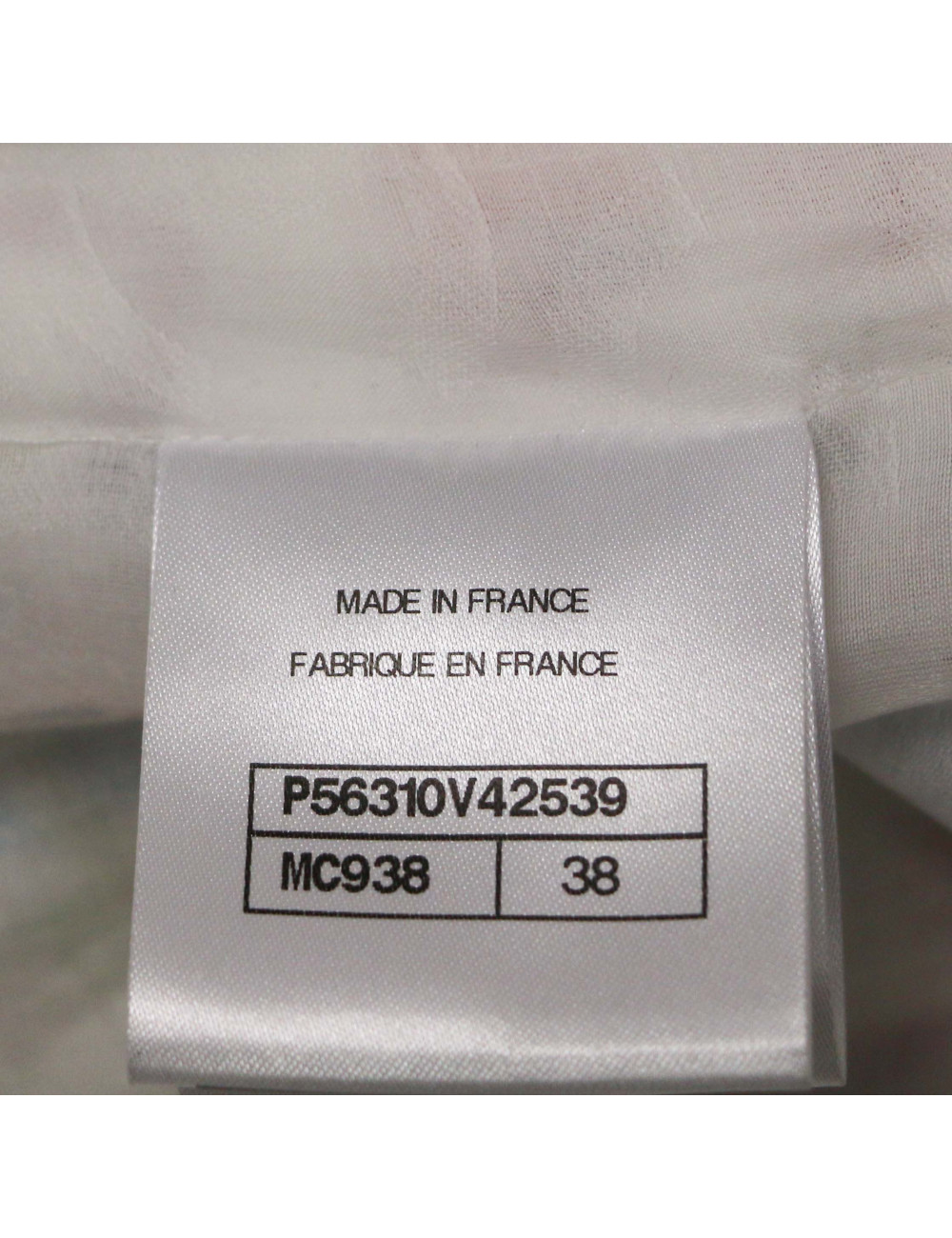 Veste CHANEL tweed blanc 38 