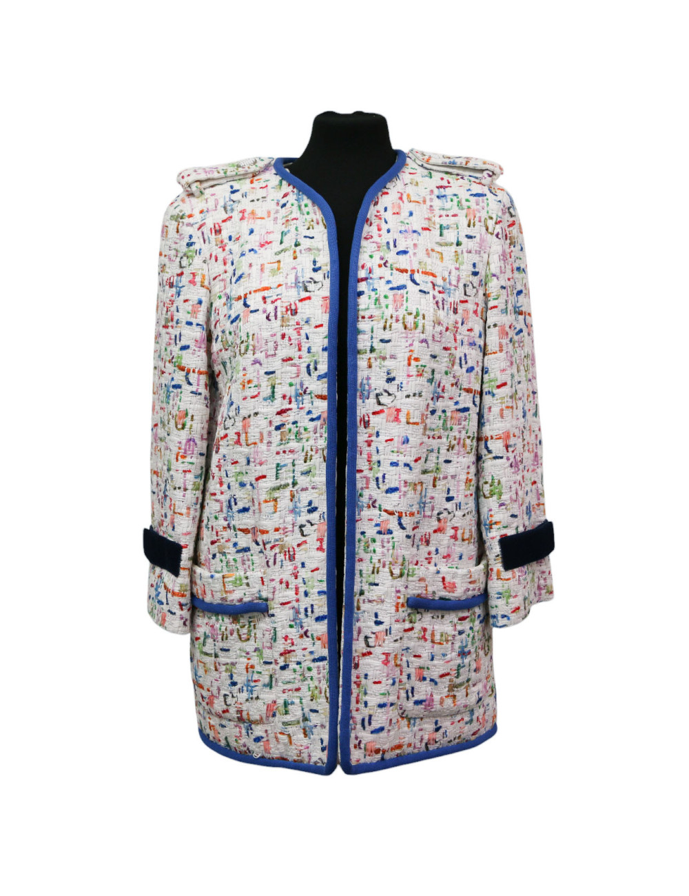 Veste CHANEL tweed blanc 38
