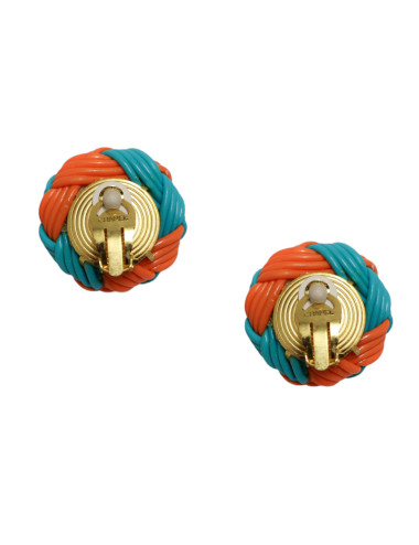 Clips vintage CHANEL perles et plastique 2