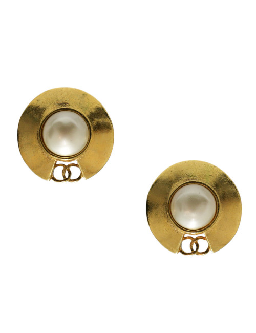 Clips vintage CHANEL ronds