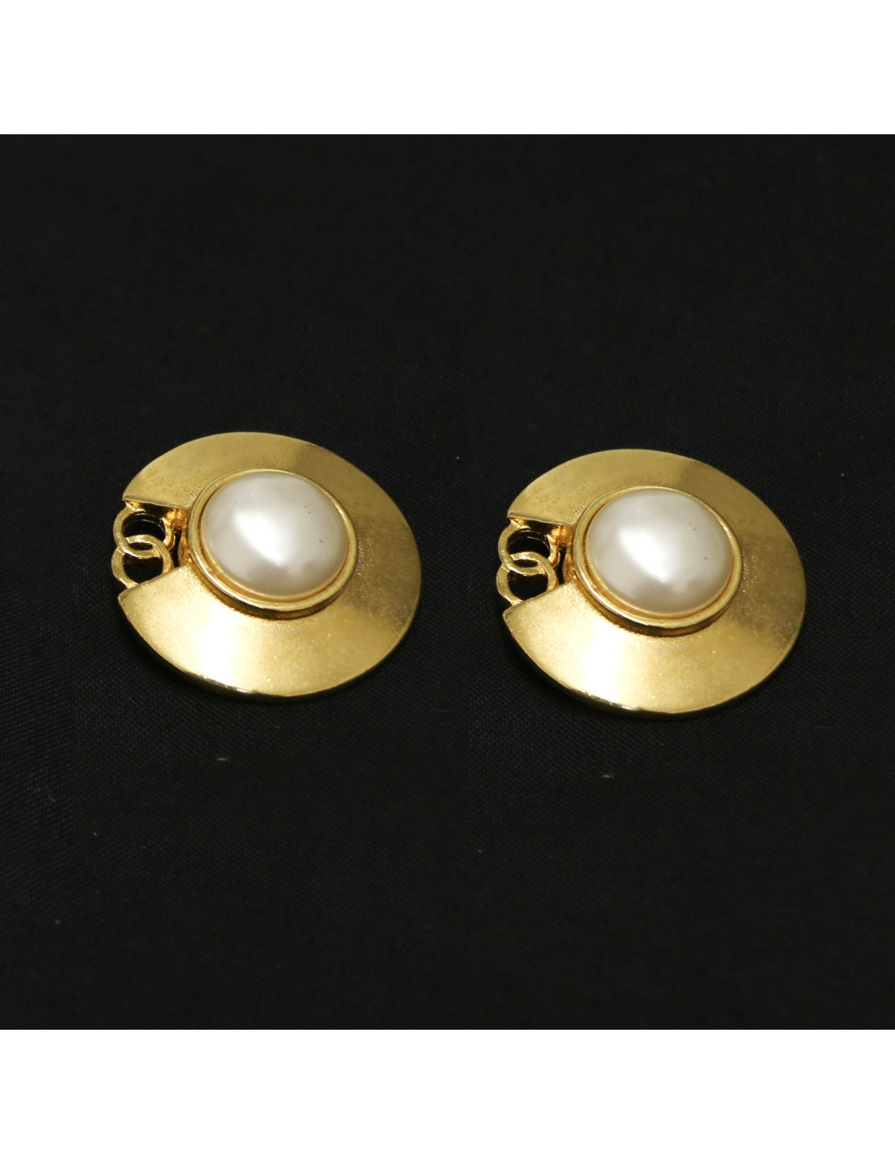 Clips vintage CHANEL ronds