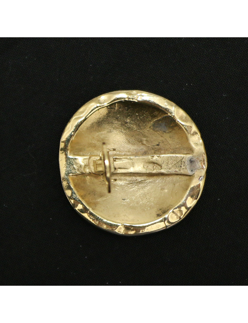 Clips CHANEL matelassé doré Vintage