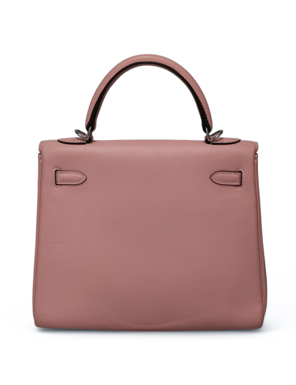 Sac HERMES Kelly 25 rose Sakura cuir swift