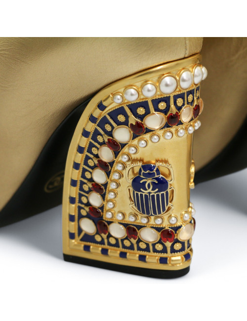 Robe pull T 38 CHANEL laine noire et blanche imprimé géométrique