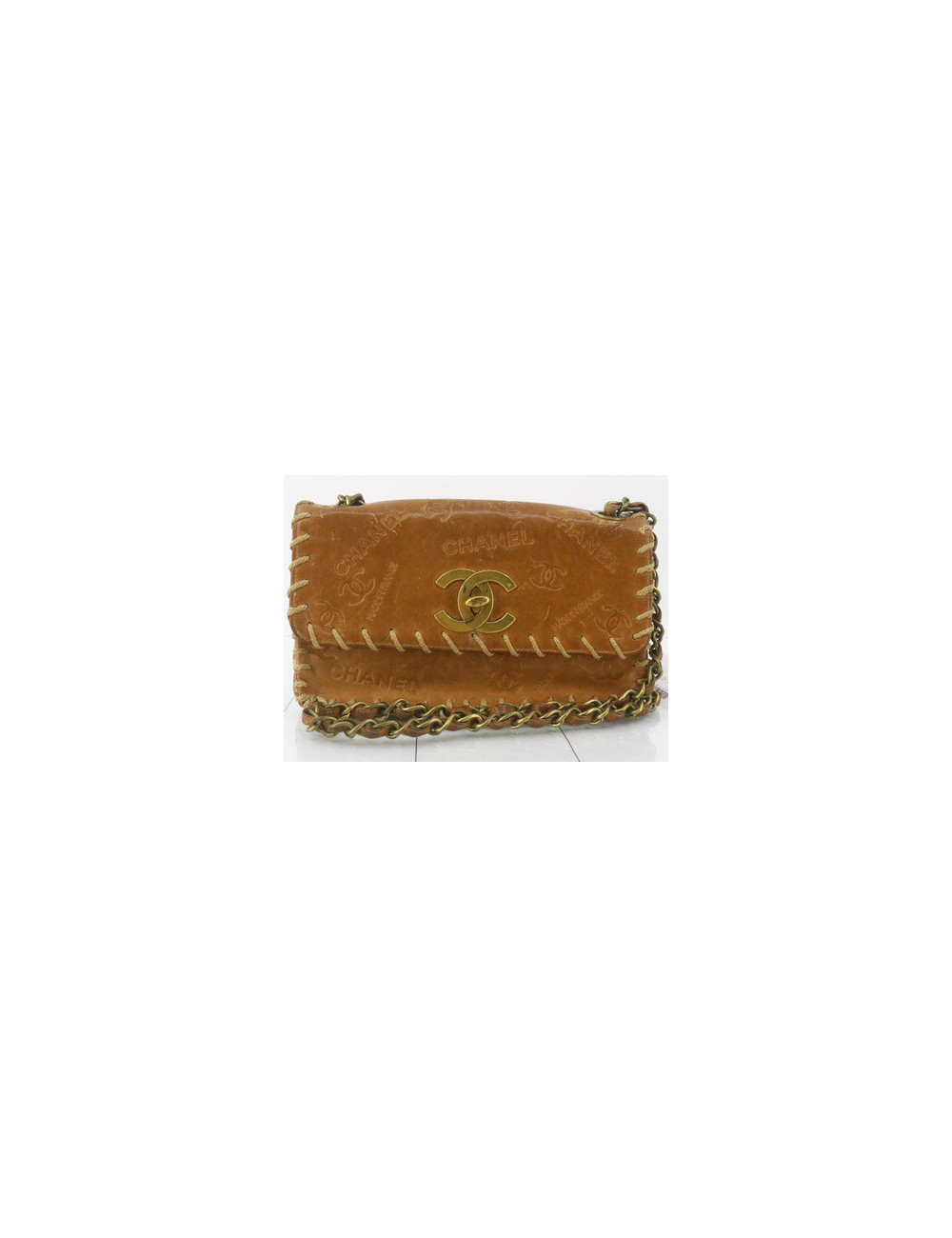 Sac CHANEL Timeless raphia vintage