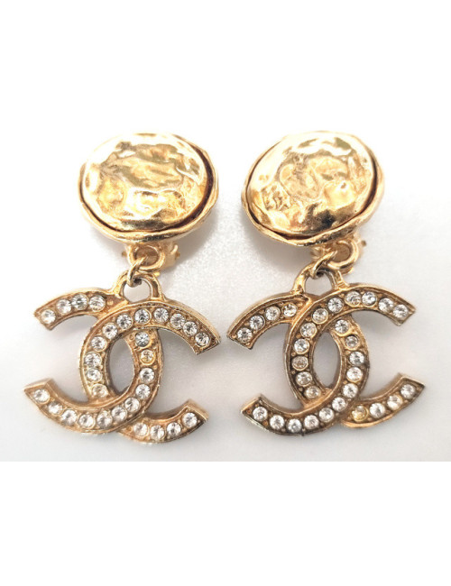 Pendants CHANEL CC strass