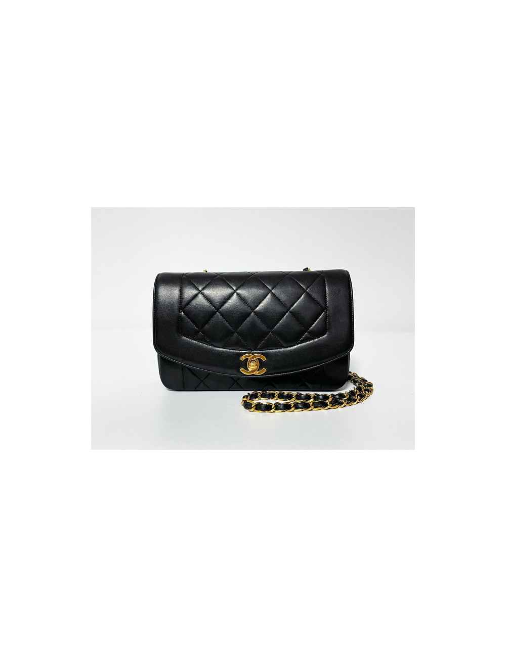 Sac Diana small CHANEL noir