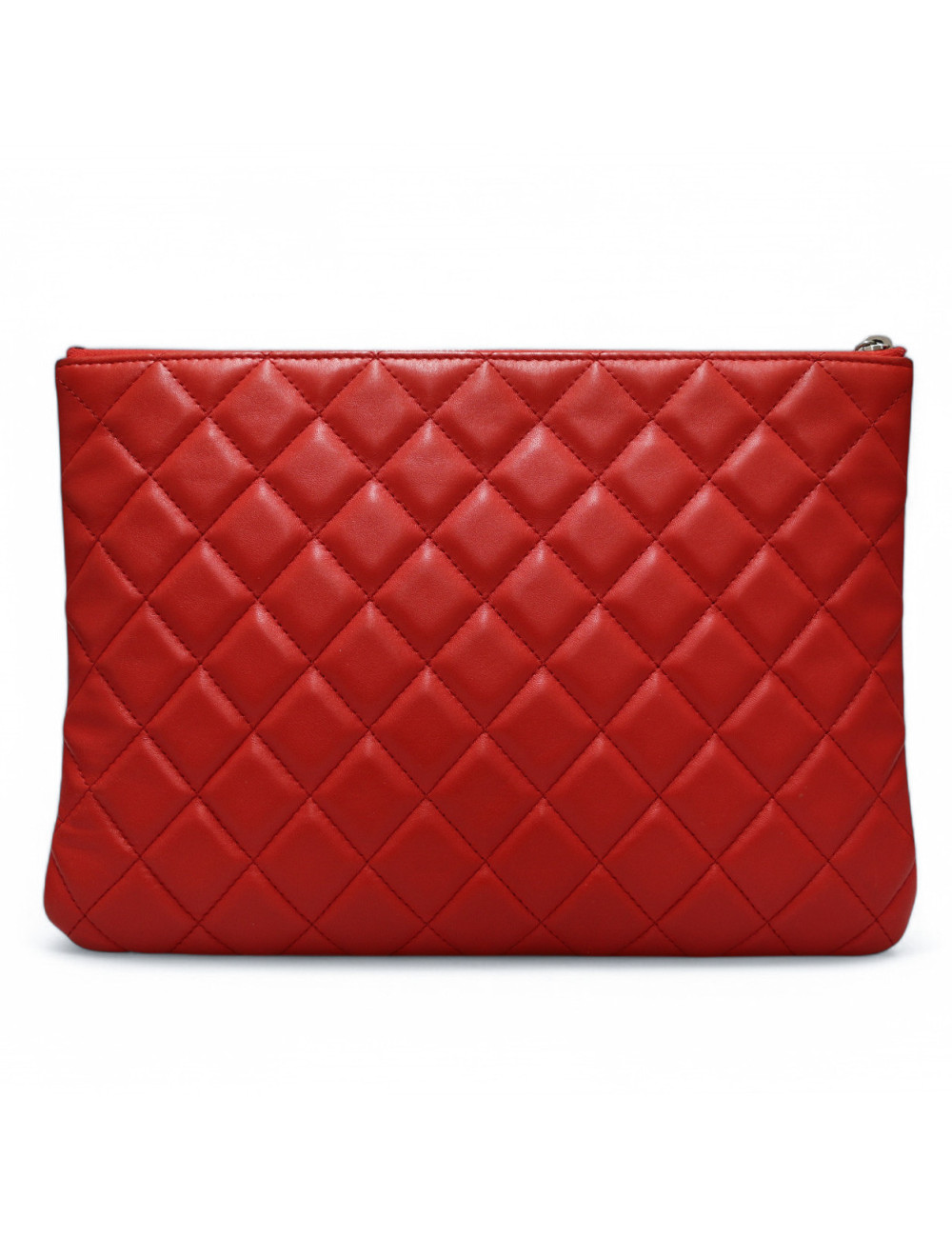Pochette HERMES matelssée rouge