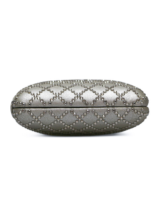 Sac du soir CHANEL strass argenté