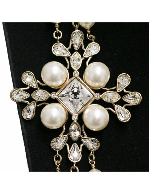 Sautoir Chanel multirangs doré : livré dans sa boîte Chanel d'origine