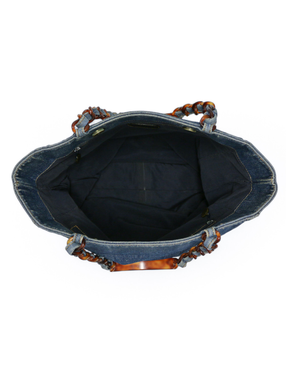 Petit cabas denim Chanel : livraison gratuite partout en Europe