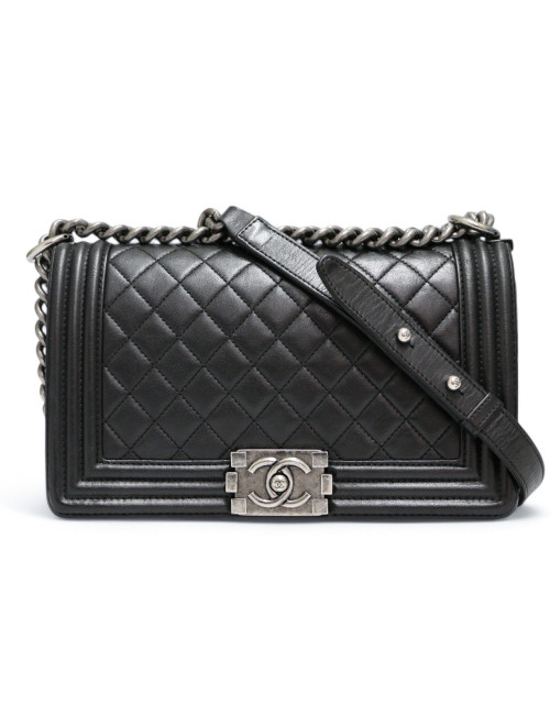 Sac Boy Chanel MM noir : paiement en plusieurs fois dispinonible