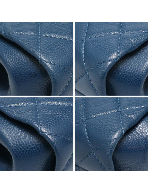 Pochette matelassée Chanel en cuir caviar : livraison express monde