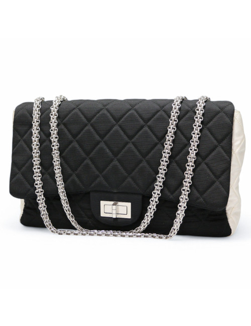 2.55 CHANEL bicolore noir blanc