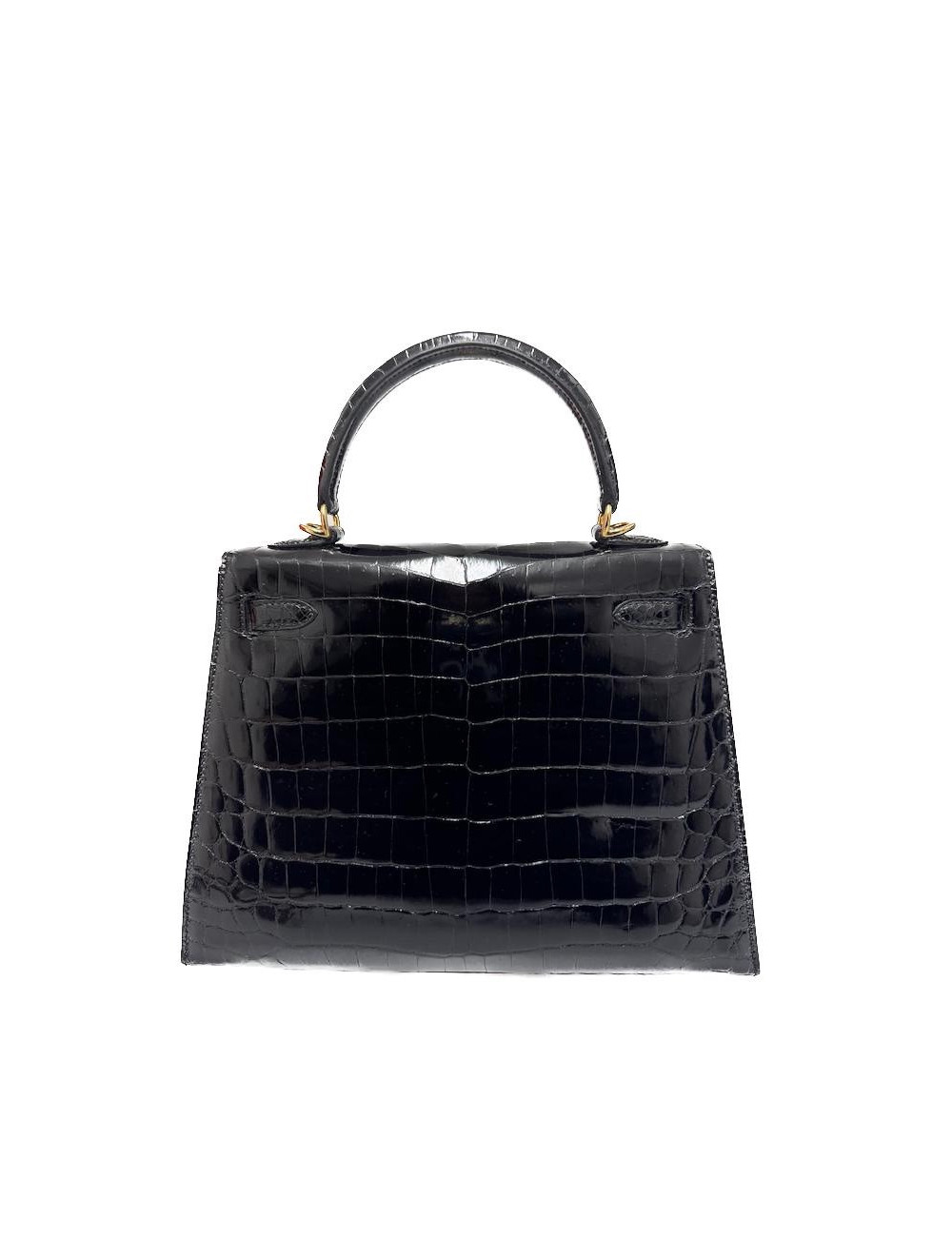 Kelly 25 HERMES sellier crocodile niloticus occasion certifiée