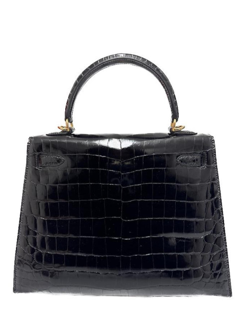 Kelly 25 HERMES sellier crocodile niloticus occasion certifiée