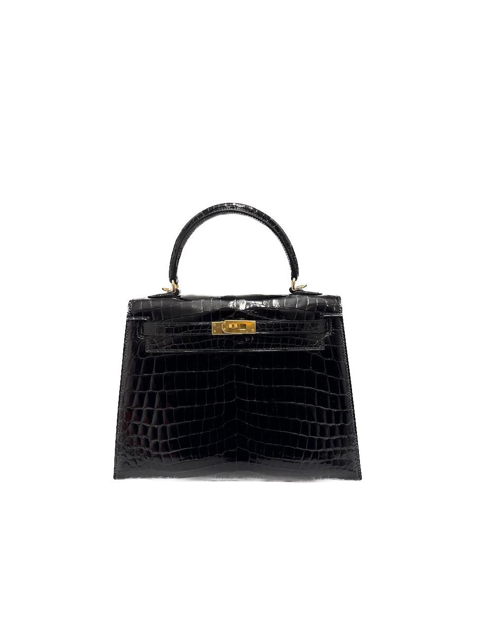Kelly 25 HERMES sellier crocodile niloticus occasion certifiée