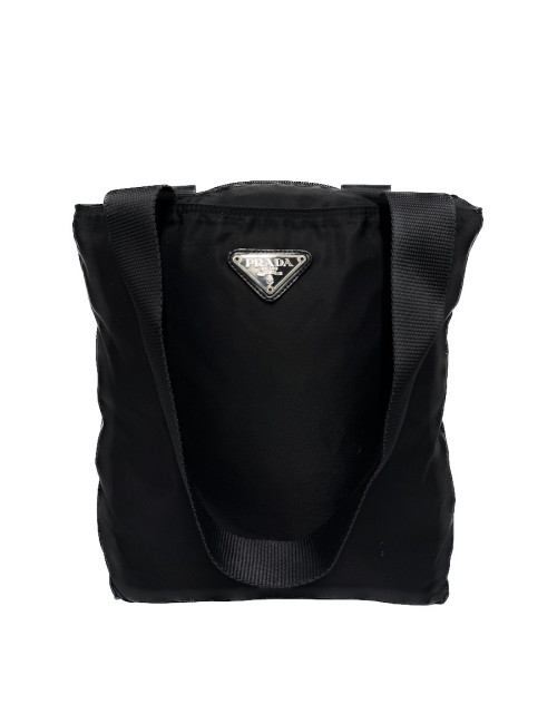 Sac Messager PRADA nylon tessuto noir