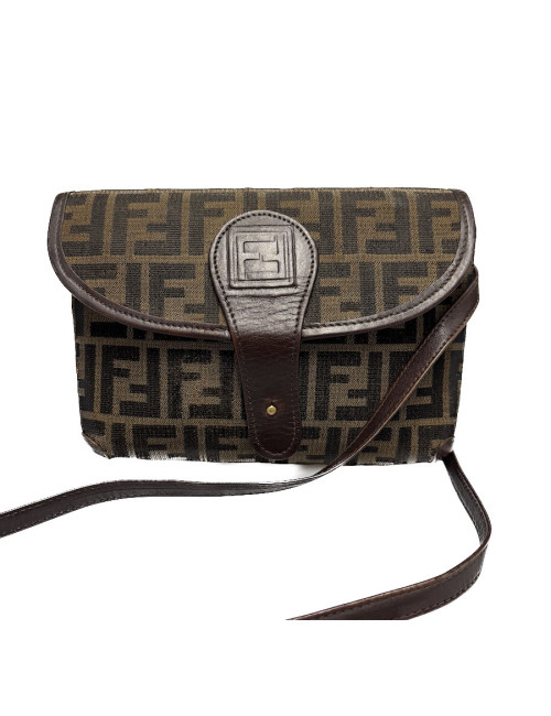 Sac Fendi bandoulière double F marron : occasion certifiée authentique