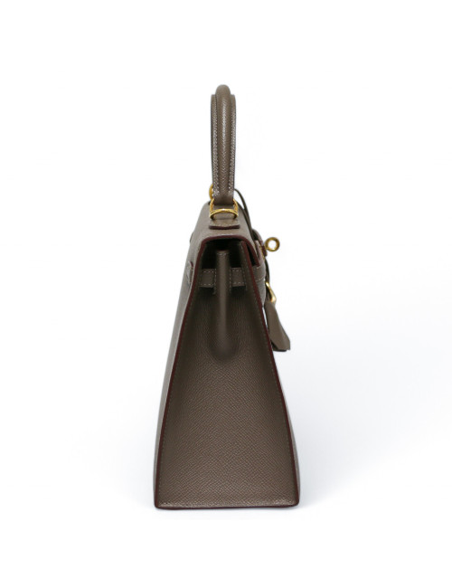 Sac Hermès Kelly 25 étoupe : livraison express dans le monde entier