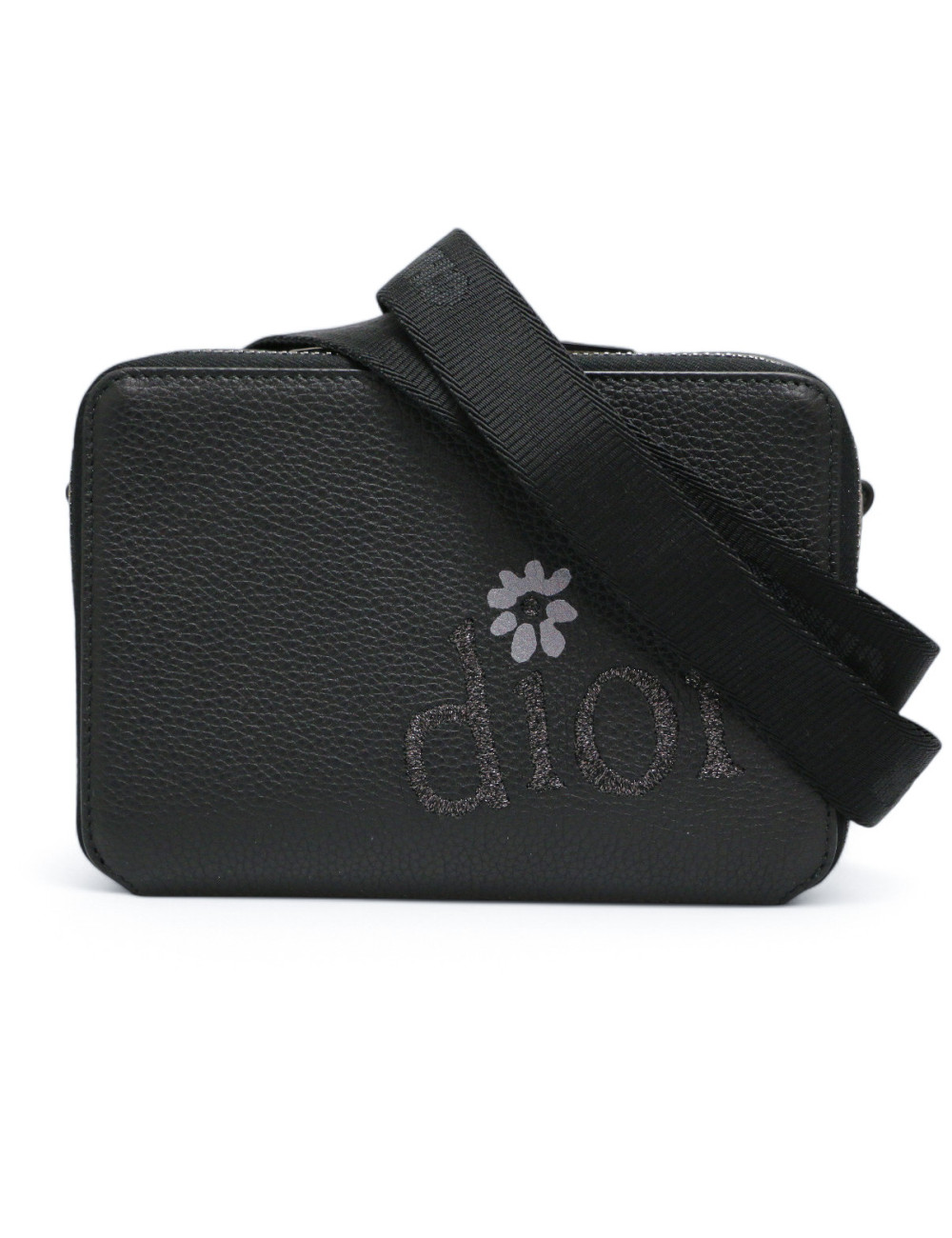 Sac bandoulière DIOR cuir de veau noir