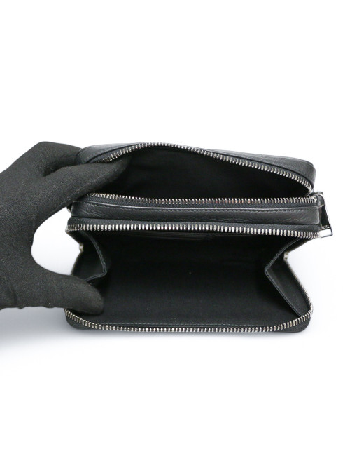 Sac bandoulière DIOR cuir de veau noir