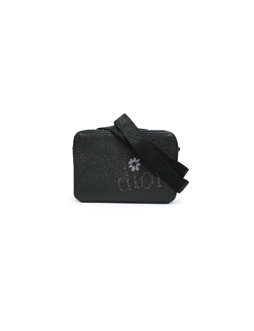 Sac Dior x ERL cuir de veau noir : livré dans son dustbag d'origine