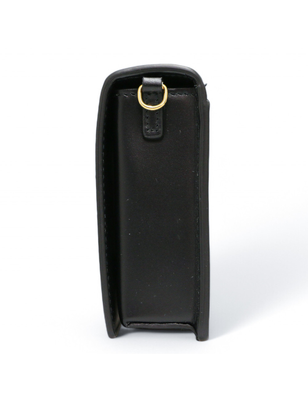 Mini sac Dior bandoulière cuir de veau noir : livré dans son dustbag