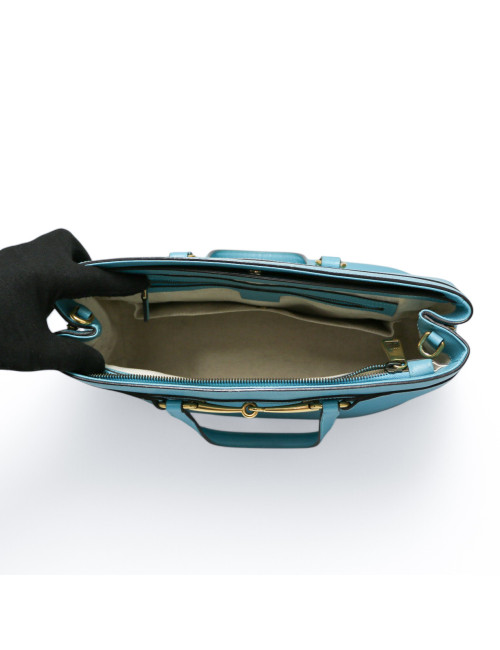 Sac Horsebit 1955 GUCCI cuir bleu ciel