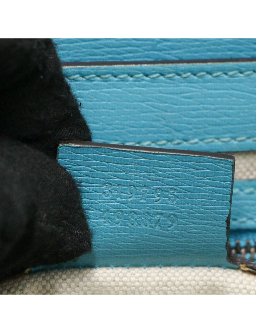 Sac Horsebit 1955 Gucci cuir bleu turquoise : certifié authentique