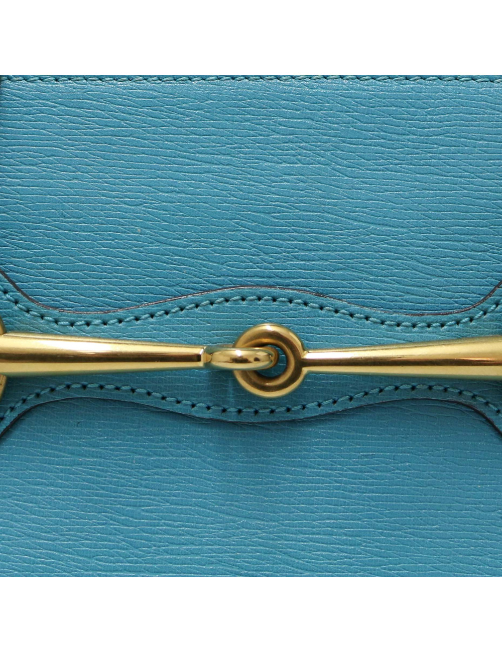 Sac Horsebit 1955 Gucci cuir bleu turquoise : certifié authentique